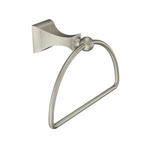 Moen Retreat Collection Brushed Nickel Bathroom Hand Towel Holder Ring